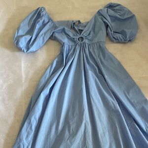 Abercrombie Spring Blue dress with tie back detail SP